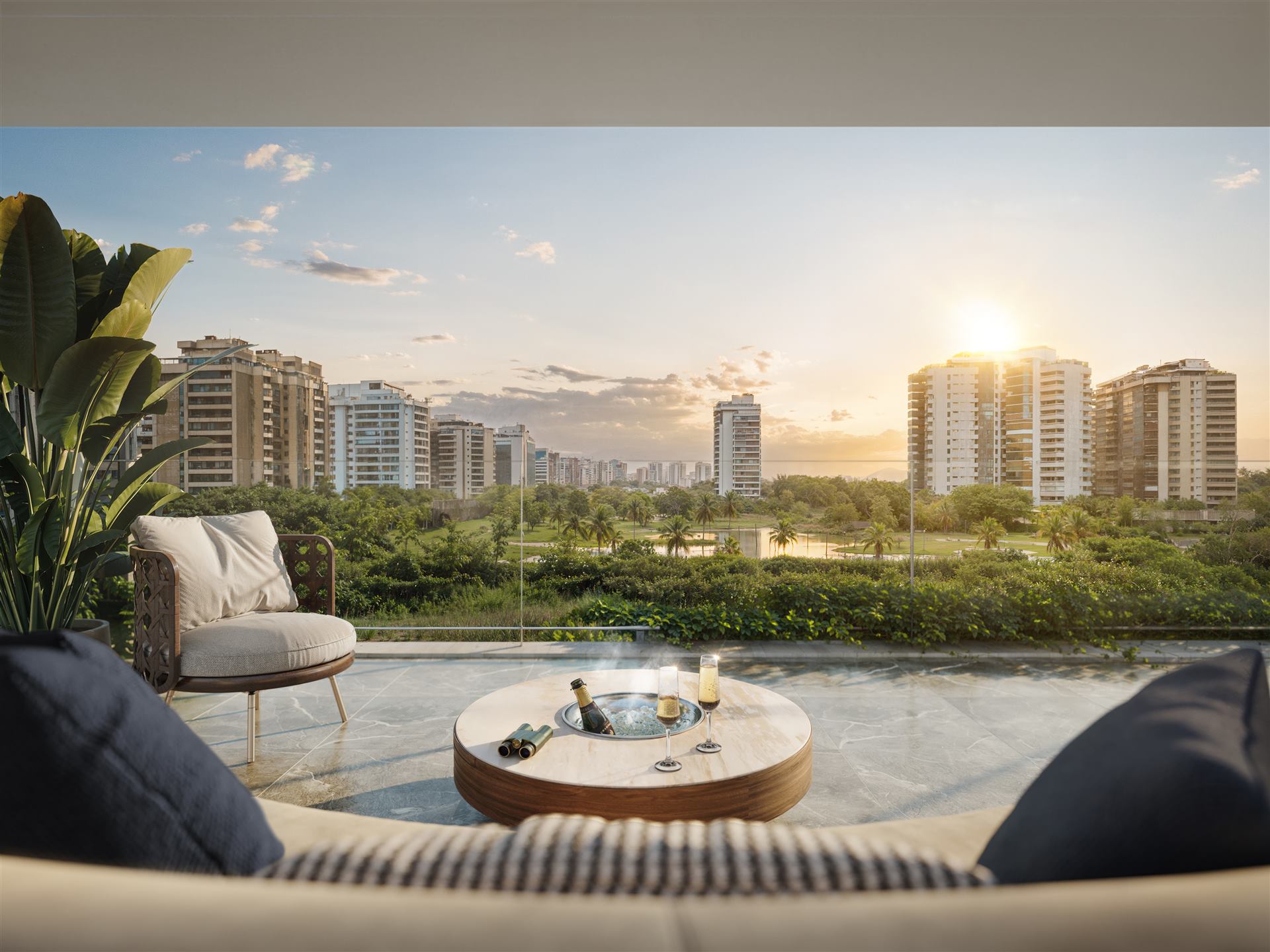 Terraço do RIIO by Piero Lissoni, espaço de estar ao ar livre